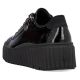 21. Rieker W N2501-00 schwarze Keilschuhe