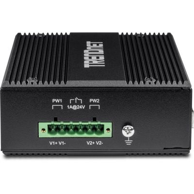5. TRENDnet Industrie-Switch 8-Port Gigabit PoE+ 24-56V DIN-Schiene