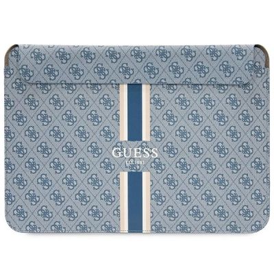 Guess 4G Printed Stripes Hülle für einen 14-Zoll-Laptop – Blau