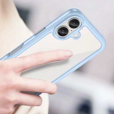 5. Outer Space Case mit Gelrahmen für iPhone 16 Plus – blau
