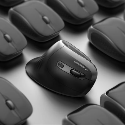 11. Wozinsky WWM-1076 Kabellose, vertikale, ergonomische Maus, 3600 DPI – Schwarz