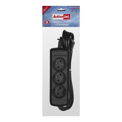 Activejet 3GNU Verlängerungskabel - 3M - C (3 m; schwarz)