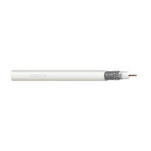 DIGITUS RG-6 Koaxialkabel, 75 Ohm, Schirmung (2x Folie + Geflecht 77%), Eca, PVC, 100 m, weiß