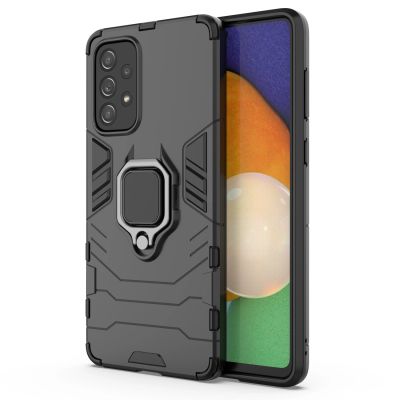 9. Ring Armor Tough Hybrid Case Cover + Magnethalter für Samsung Galaxy A73 schwarz