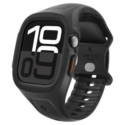 Spigen Liquid Air Pro Armband für Apple Watch 46 mm – Mattschwarz