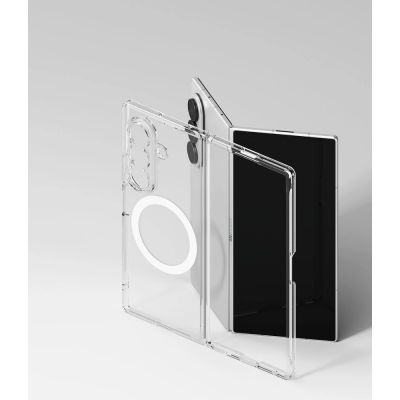 6. Ringke Fusion Magnetische Magsafe-Hülle für Samsung Galaxy Z Fold 8 Ultra – Transparent