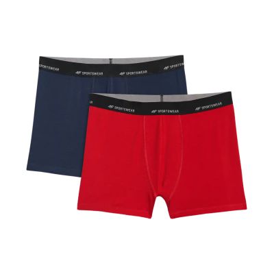Herren-Boxershorts 4F M080 2er-Pack mehrfarbig 4FWMM00UBXSM080 90S