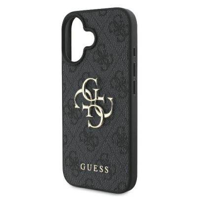 6. Guess 4G Big Logo Case für iPhone 16 - Schwarz