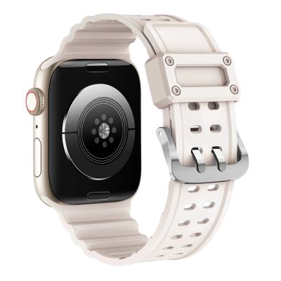 4. Armband Triple Protection für Apple Watch 38 / 40 / 41 mm Armband - beige