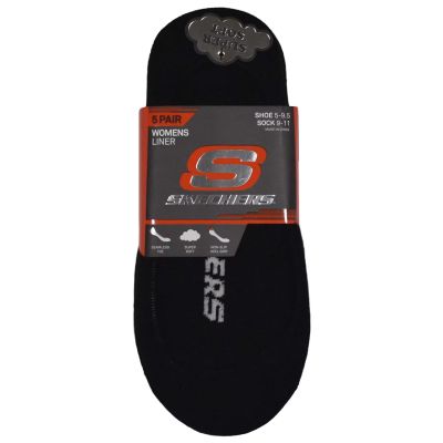 2. Skechers 5er-Pack Damensocken ohne Frottee S110703-BLK Schwarz 36-40