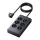 Ugreen S622 Steckdosenleiste, 6×AC + 3×USB + USB-C, GaN, 1,5 m – schwarz