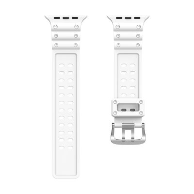 5. Strap Triple Protection für Apple Watch 38 / 40 / 41 mm Armband - weiß