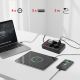 8. MACLEAN Steckdosenleiste, Verlängerungskabel mit 4 Steckdosen + 3 USB-Anschlüssen, 110–240 V Wechselstrom, 50/60 Hz, max. 2,1 A, 2500 W, 3 m, Schwarz, MCE393 B