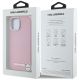 8. Karl Lagerfeld FW Metal Plate MagSafe iPhone 15 Hülle - Rosa