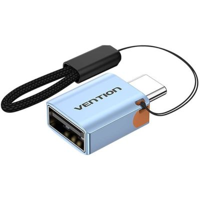 USB 3.1 Vention USB-C auf USB-A OTG-Adapter mit Trageschlaufe aus Aluminiumlegierung