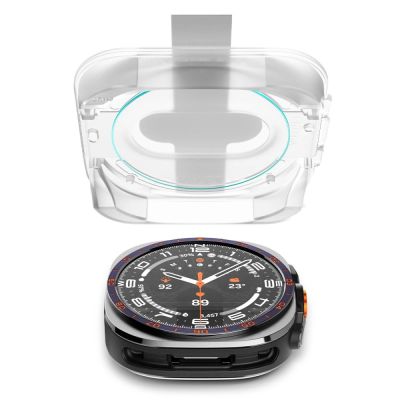 4. Spigen Glas.TR EZ Fit AC 2er-Pack gehärtetes Glas für Samsung Galaxy Watch Ultra 47 mm