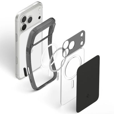 4. Spigen Ultra Hybrid MagSafe Hülle für iPhone 18 Pro / 17 Pro – Mattschwarz