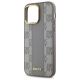 6. DKNY Leather Checkered Mono Pattern MagSafe-Hülle für iPhone 14 Pro Max – Beige