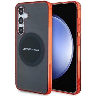 AMG Transparente Bicolor MagSafe-Hülle für Samsung Galaxy S24 – Schwarz