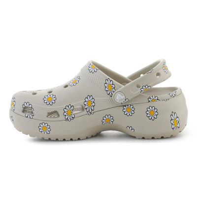 4. CROCS CLASSIC PLATFORM CLOG IN FLORAL METEOR 212668-1WY