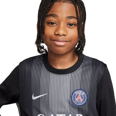 5. Nike PSG Goalkeeper Stadium 2025/26 Kindertrikot schwarz HJ5267 010