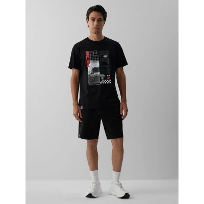 5. Herren-T-Shirt mit Aufdruck, regulär, Größe 4F 4FRAW26TTSHM4447-20S