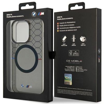 8. Hülle BMW BMHMP14LHGPK iPhone 14 Pro 6.1" Grau/Grau Muster MagSafe
