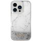 3. Guess GUHCP14LLCSGSGH iPhone 14 Pro 6,1" weiß/weißes Hardcase Liquid Glitter Marble