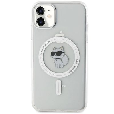 3. Karl Lagerfeld IML Choupette MagSafe Hülle für iPhone 11 / Xr – transparent