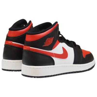 4. Air Jordan 1 Mid GS Fire Red Basketballschuhe - 554725-079
