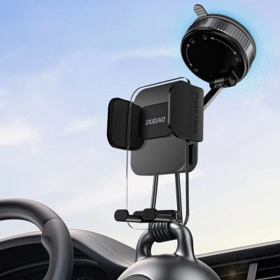 5. Dudao F24PLUS Autohalterung mit Saugnapf für das Armaturenbrett – Schwarz