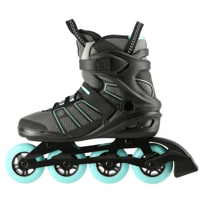 4. NILS Extreme NA14217 Rollschuhe schwarz und mint Größe 45