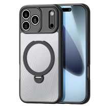 Dux Ducis Aimo Mag Case mit Magnetring und Ständer für iPhone 17 Pro Max - Schwarz