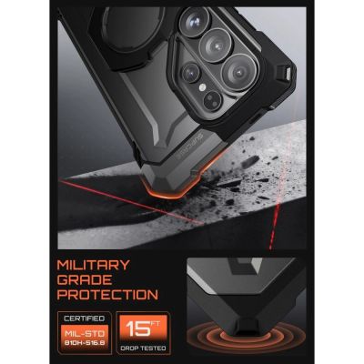 5. Supcase UB Grip Mag MagSafe Hülle für Samsung Galaxy S26 Ultra - Schwarz