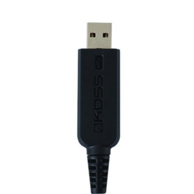 2. Koss SB45 USB-Headset mit Kabel und Kopfbügel, geeignet für Büro/Callcenter, Schwarz/Silber