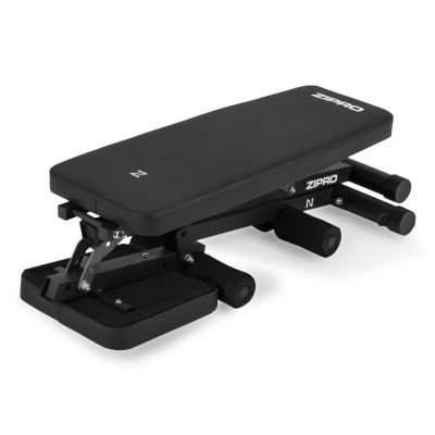 5. ZIPRO TEMPO Power/Basic Ständer mit verstellbarer Rückenlehne für Fitnessstudio und Heimgebrauch, Schwarz
