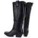 5. Schwarze Damen-Cowboystiefel aus Leder, Big Star UU274521
