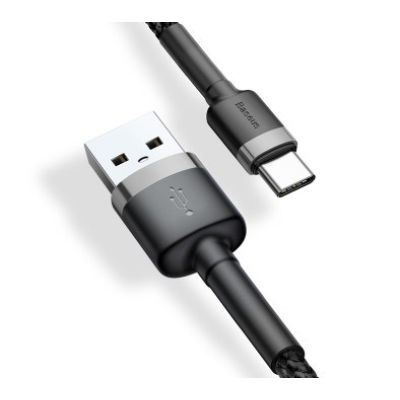 3. BASEUS CAFULE CATKLF-UG1 USB-C-KABEL 2A 3M SCHWARZ