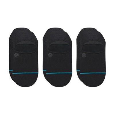 Stance Icon No Show 3er-Pack Sneaker-Socken Schwarz 3 Paar