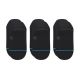Stance Icon No Show 3er-Pack Sneaker-Socken Schwarz 3 Paar