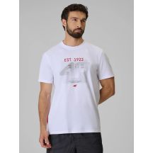 Herren-T-Shirt mit Aufdruck, regulär, Größe 4F 4FRSS26TTSHM4039-10S