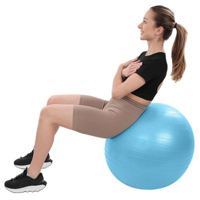 16. FITNESSBALL 65CM ANTIBRUSTBLAU