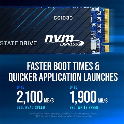 3. PNY CS1030 2 TB M.2 2280 PCI-E x4 Gen3 NVMe SSD