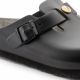 2. Birkenstock Boston ESD Black Damen Clogs, Naturleder, schmale medizinische Hausschuhe (0061368)