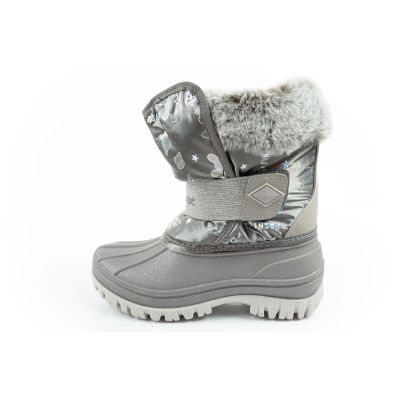 2. Lee Cooper Winterstiefel Kinder isolierte Schneestiefel für Mädchen Grau
