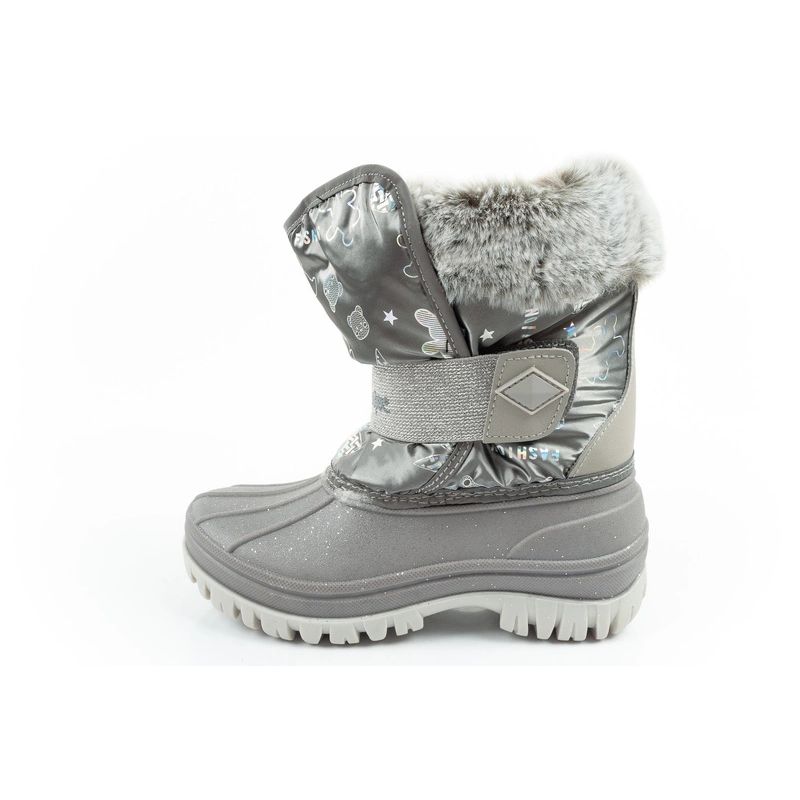 2. Lee Cooper Winterstiefel Kinder isolierte Schneestiefel für Mädchen Grau