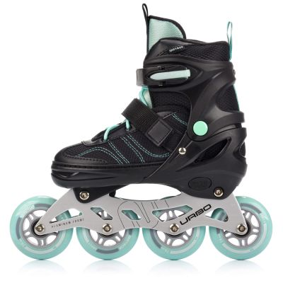 6. Meteor M 34-37 Urbo Rollschuhe Schwarz/Mint
