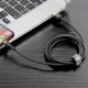 6. Baseus Cafule USB-A / Lightning 1,5A QC 3.0 Kabel 2 m - Schwarz und Gold