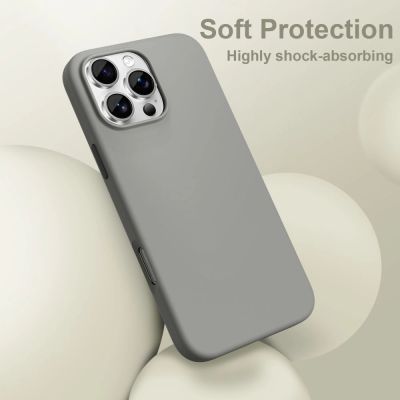 2. Tech-Protect Silikon MagSafe Hülle für iPhone 16 Pro – Grau