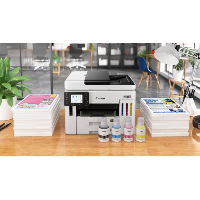 55. Canon MAXIFY GX 7150 Drucker, Tintenstrahl, Farbdruck, 600 x 1200 dpi, A4, Direktdruck, Weiß